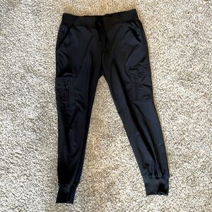 black cargo joggers